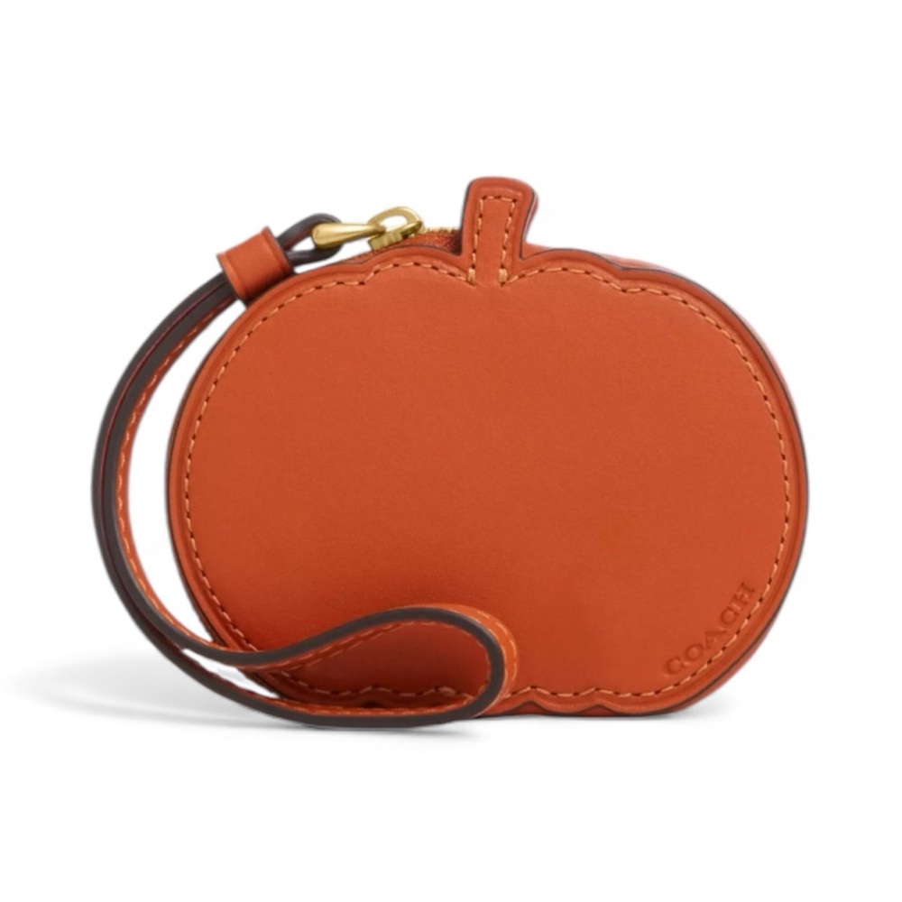 NWT COACH Pumpkin Coin Case